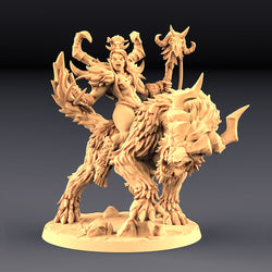 3D Printed Artisan Guild Vesdra on Gorefang (Worg) Orc Barbarians Set  28mm 32mm (Online Only)