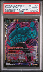 2020 DRAGON BALL SUPER VERMILION BLOODLINE GARLIC JR OVLD/D.Z. #BT11-104 PSA 10 (Online Order Only)