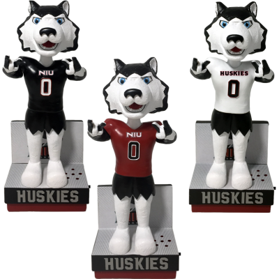 Victor E. Huskie Northern Illinois Huskies Fight Song Mascot Bobbleheads (ONLINE ORDER ONLY)