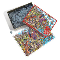 Viking Village Doodle Town 1000 Piece Jigsaw Puzzle Cobble Hill (ONLINE ORDER ONLY)