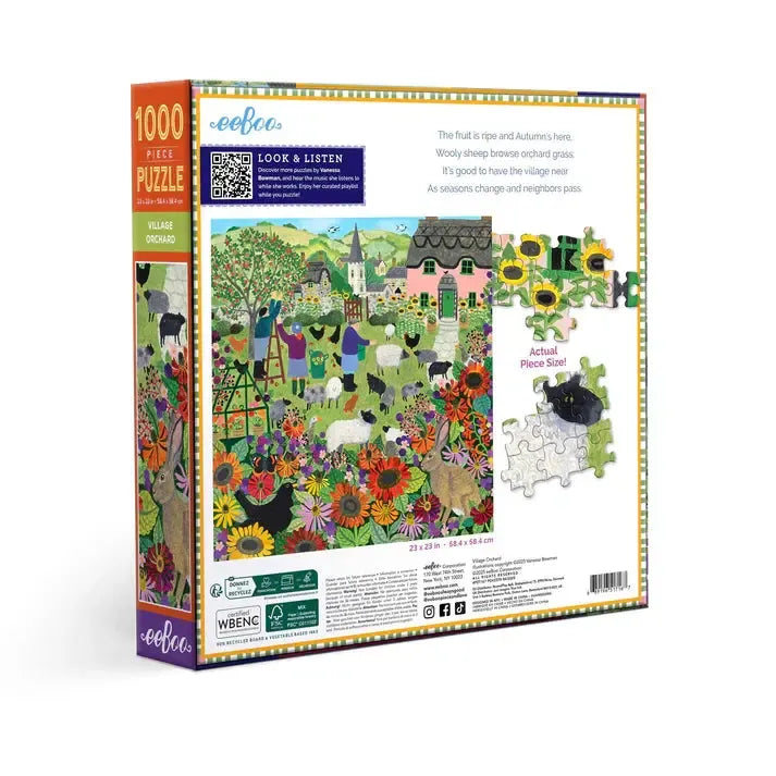 Village Orchard 1000 Piece Jigsaw Puzzle eeBoo (ONLINE ORDER ONLY)