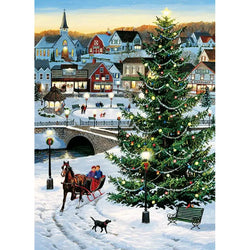 Village Tree 1000 Piece Jigsaw Puzzle Cobble Hill (ONLINE ORDER ONLY)
