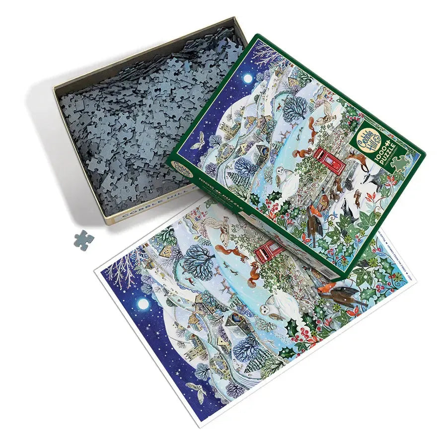 Village on a Winter Night 1000 Piece Jigsaw Puzzle Cobble Hill (ONLINE ORDER ONLY)