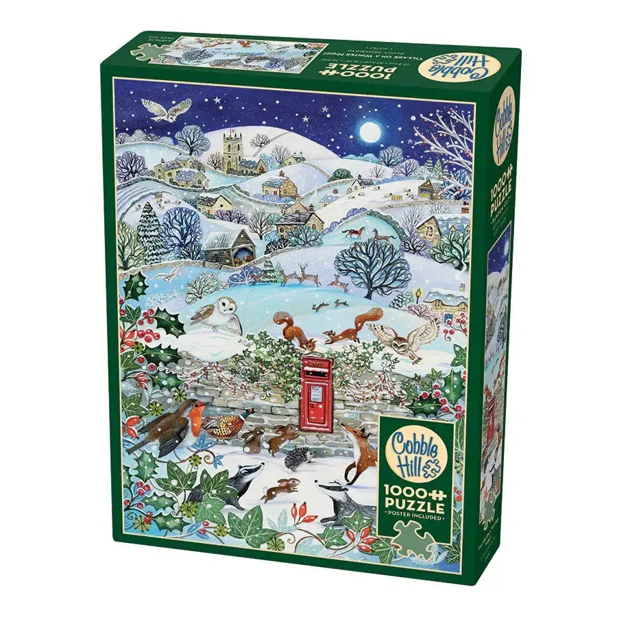 Village on a Winter Night 1000 Piece Jigsaw Puzzle Cobble Hill (ONLINE ORDER ONLY)