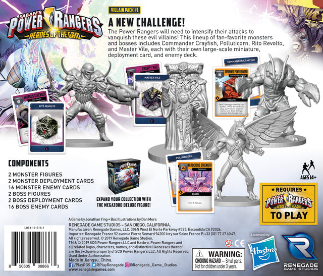 Power Rangers: Heroes of the Grid - Villain Pack #1 (ONLINE ORDER ONLY)