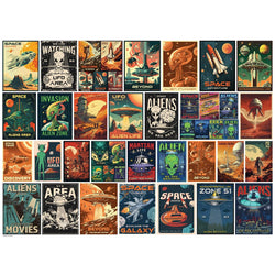 Vintage Alien Posters 1000 Piece Jigsaw Puzzle Eurographics (ONLINE ORDER ONLY)