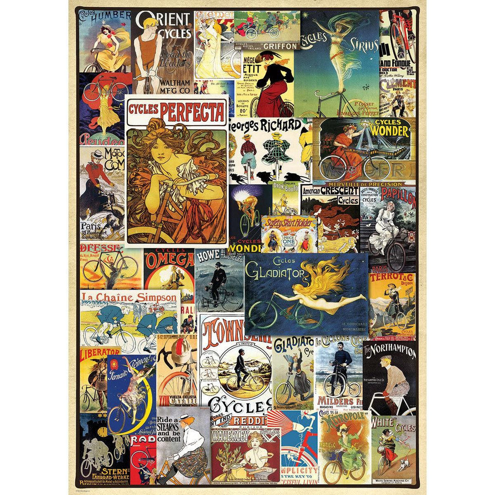 Vintage Bicycle Posters 1000 Piece Jigsaw Puzzle Eurographics (ONLINE ORDER ONLY)