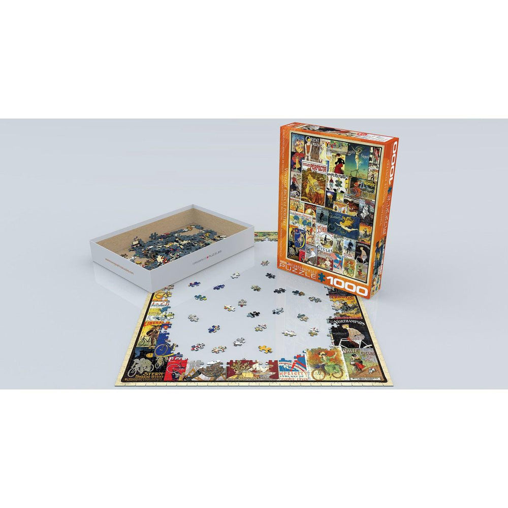 Vintage Bicycle Posters 1000 Piece Jigsaw Puzzle Eurographics (ONLINE ORDER ONLY)