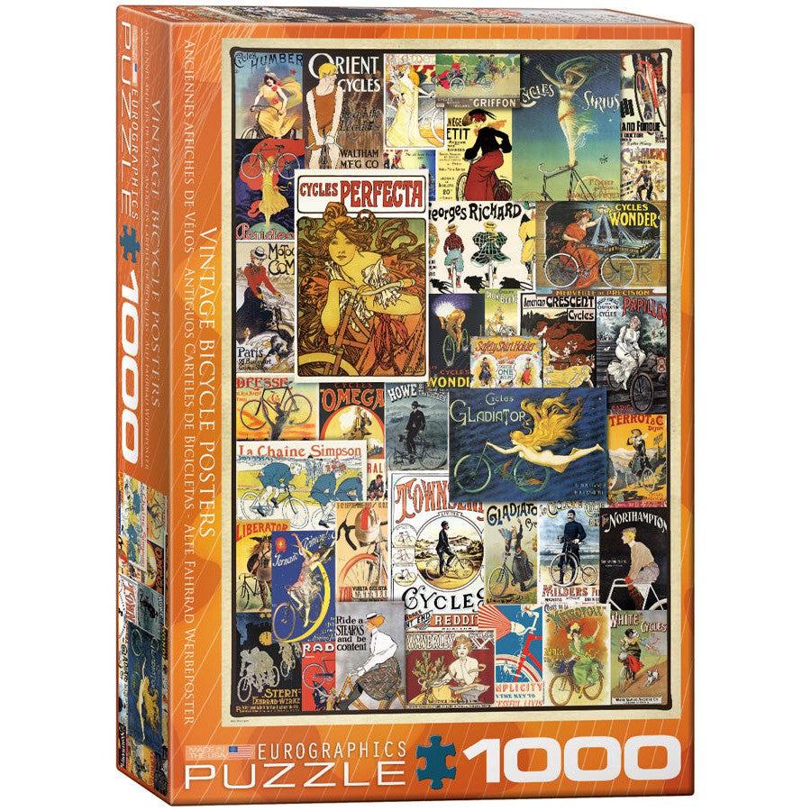 Vintage Bicycle Posters 1000 Piece Jigsaw Puzzle Eurographics (ONLINE ORDER ONLY)