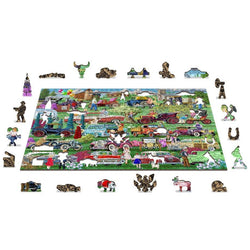 Vintage Cars 505 Piece Wood Jigsaw Puzzle Wooden City (ONLINE ORDER ONLY)