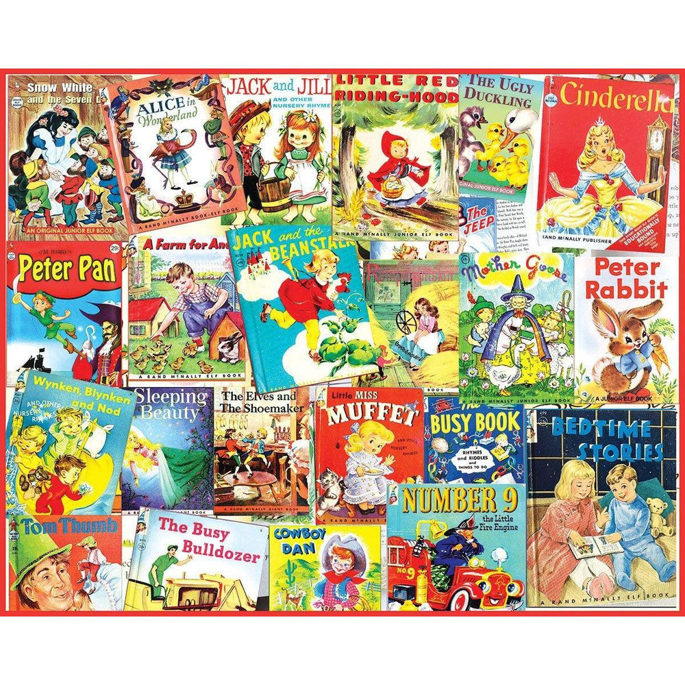 Vintage Fairy Tales 1000 Piece Jigsaw Puzzle White Mountain (ONLINE ORDER ONLY)
