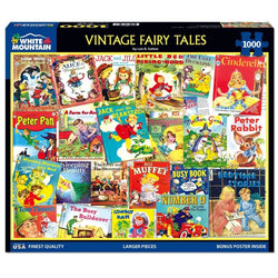 Vintage Fairy Tales 1000 Piece Jigsaw Puzzle White Mountain (ONLINE ORDER ONLY)