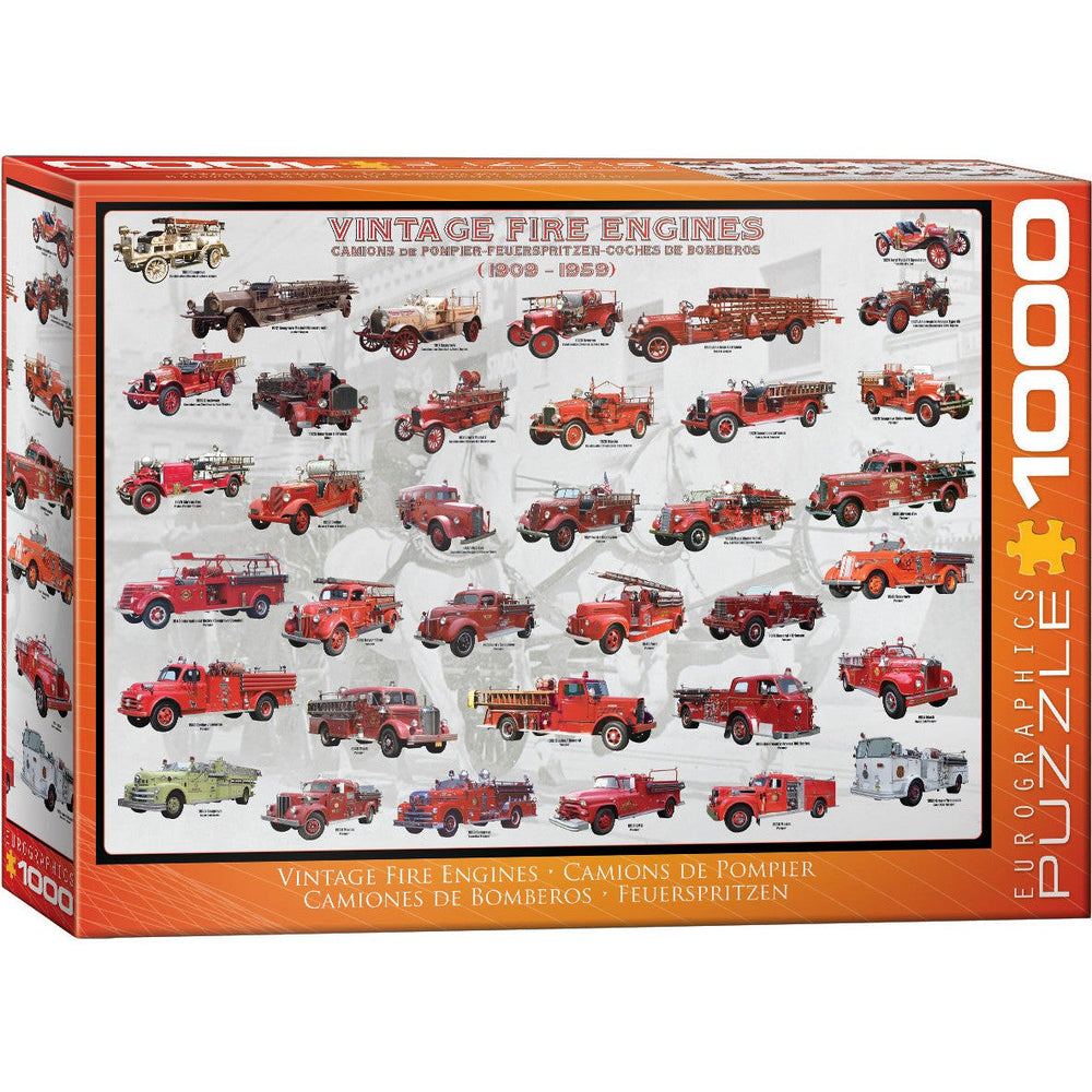 Vintage Fire Engines 1000 Piece Jigsaw Puzzle Eurographics (ONLINE ORDER ONLY)