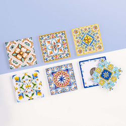Vintage Flora Tile Magnet Set 96 Piece 3D Plastic Jigsaw Puzzle PieceRelax
