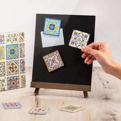 Vintage Flora Tile Magnet Set 96 Piece 3D Plastic Jigsaw Puzzle PieceRelax