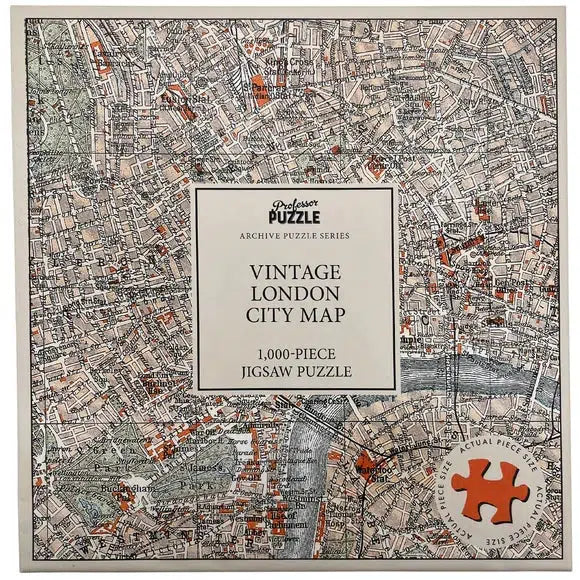 Vintage London City Map 1000 Piece Jigsaw Puzzle Professor Puzzle (ONLINE ORDER ONLY)