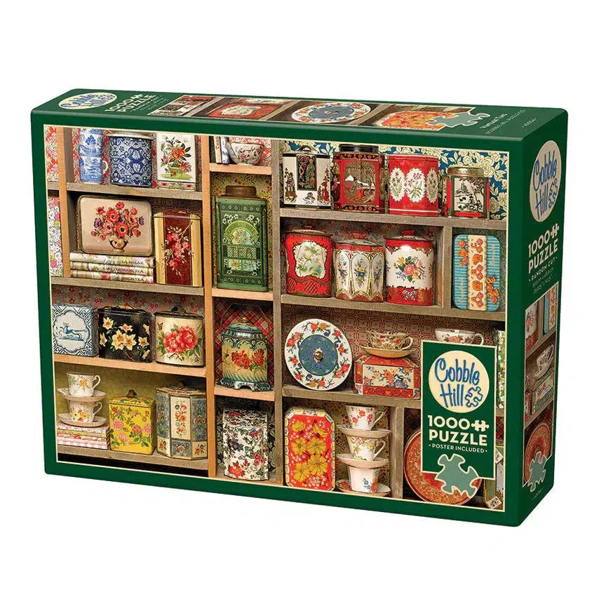 Vintage Tins 1000 Piece Jigsaw Puzzle Cobble Hill (ONLINE ORDER ONLY)