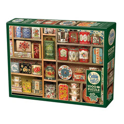 Vintage Tins 1000 Piece Jigsaw Puzzle Cobble Hill (ONLINE ORDER ONLY)