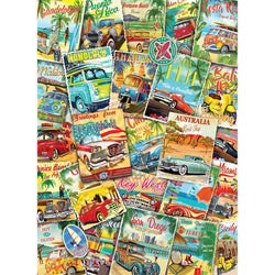 Vintage Travel Collage 1000 Piece Jigsaw Puzzle Eurographics (ONLINE ORDER ONLY)