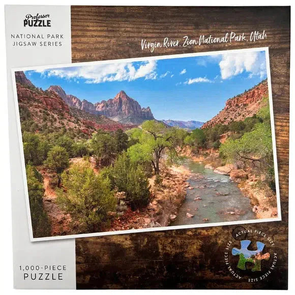 Virgin River Zion National Park 1000 Piece Jigsaw Puzzle Professor Puzzle (ONLINE ORDER ONLY)
