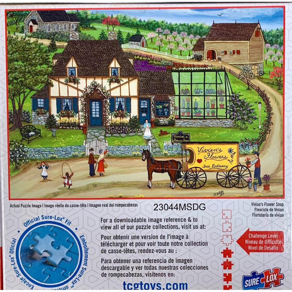 Vivian's Flower Shop Americana 500 Piece Jigsaw Puzzle Sure Lox (ONLINE ORDER ONLY)