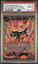 2019 DRAGON BALL SUPER NAPPA,VEGETA'S UNDRG. #P-131 - PSA 10 (Online Order Only)