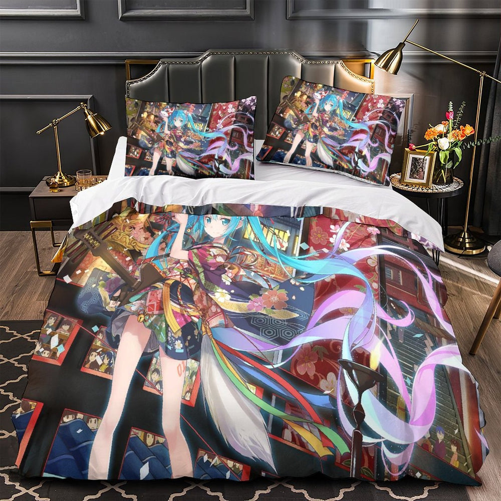 Vocaloid Miku Hatsune Bedding Set Duvet Cover Without Filler (Online Order Only)