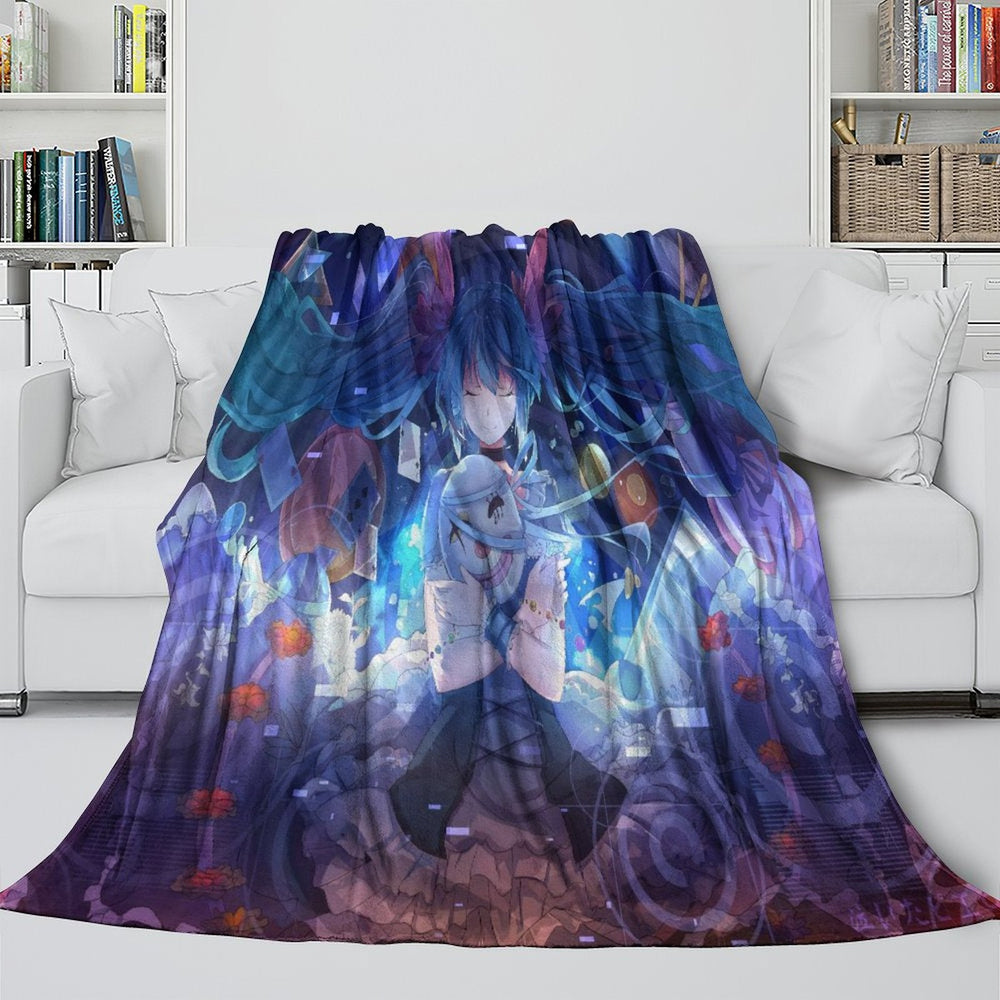 Vocaloid Miku Hatsune Blanket Flannel Fleece Throw Room Decoration (Online Order Only)