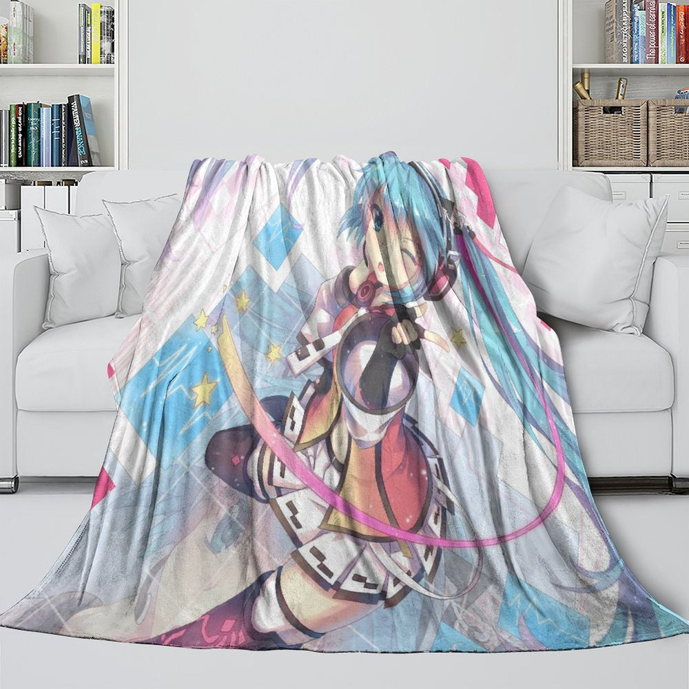 Vocaloid Miku Hatsune Blanket Flannel Fleece Throw Room Decoration (Online Order Only)