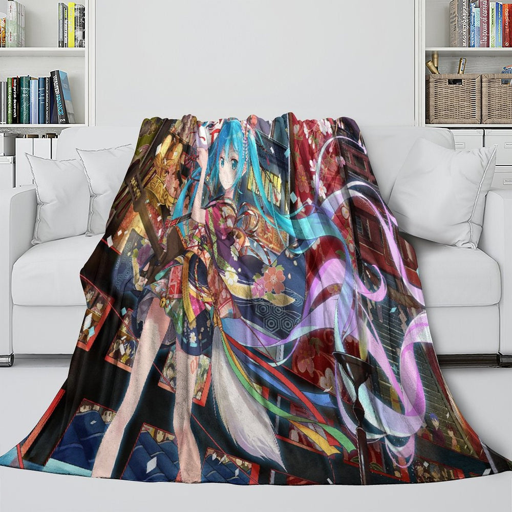 Vocaloid Miku Hatsune Blanket Flannel Fleece Throw Room Decoration (Online Order Only)