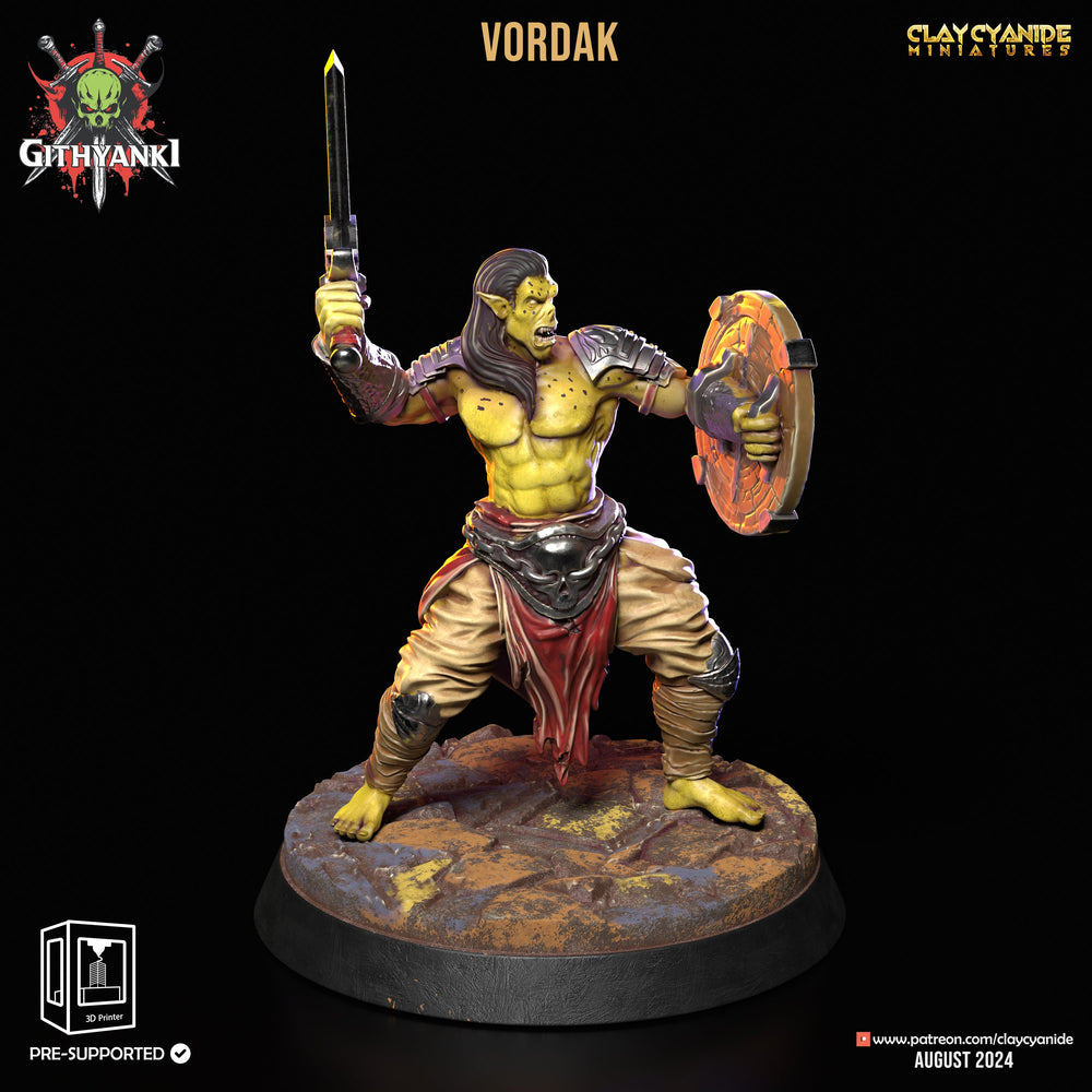 3D Printed Clay Cyanide Githyanki Warriors Set 28 32 mm D&D (Online Only)