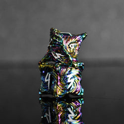 Pre-Order || Vortex Warp Metal Dice Set - Iridescent