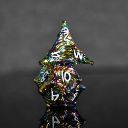 Pre-Order || Vortex Warp Metal Dice Set - Iridescent