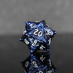Pre-Order || Vortex Warp Metal Dice Set - Pearlescent Blue