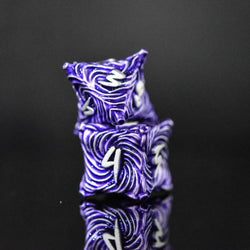 Pre-Order || Vortex Warp Metal Dice Set - Purple