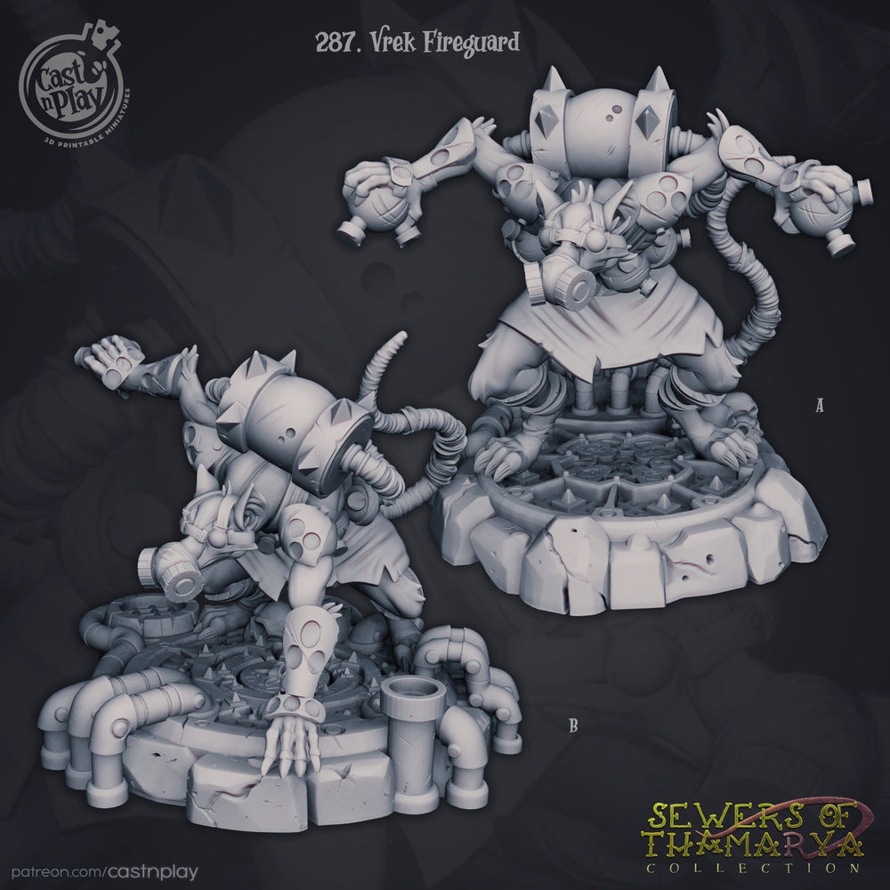Vrek Fireguard – Sewer Pyromancer Miniature Set (ONLINE ORDER ONLY)