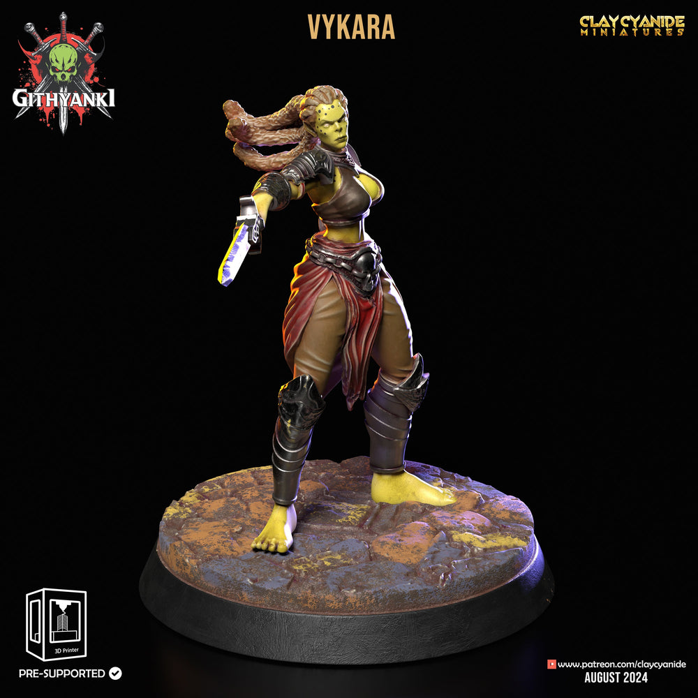 3D Printed Clay Cyanide Githyanki Warriors Set 28 32 mm D&D (Online Only)