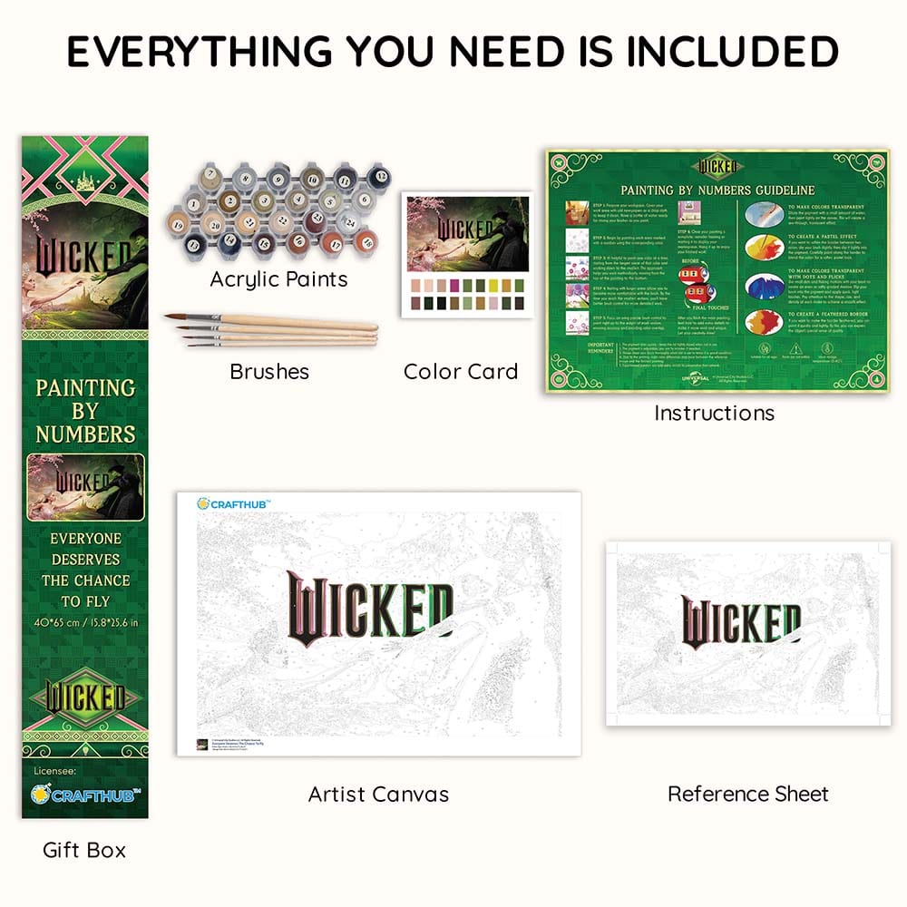 Wicked: Everyone Deserves The Chance To Fly - Paint By Numbers Kit (ONLINE ORDER ONLY)
