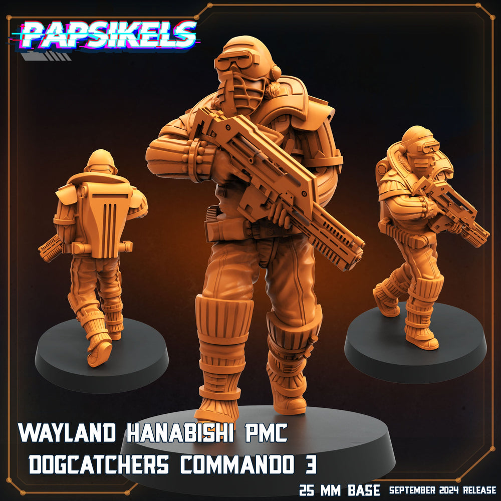 3D Printed Papsikels Wayland Hanabishi Pmc Dogcatcher Commandos Set SEPTEMBER 2024 SCIFI 28mm 32mm (Online Only)