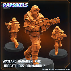 3D Printed Papsikels Wayland Hanabishi Pmc Dogcatcher Commandos Set SEPTEMBER 2024 SCIFI 28mm 32mm (Online Only)