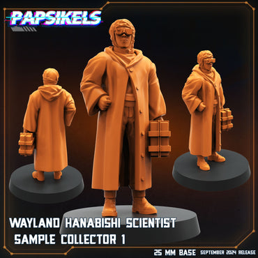 3D Printed Papsikels Wayland Hanabishi Scientist Sample Collectors Set SEPTEMBER 2024 SCIFI 28mm 32mm (Online Only)