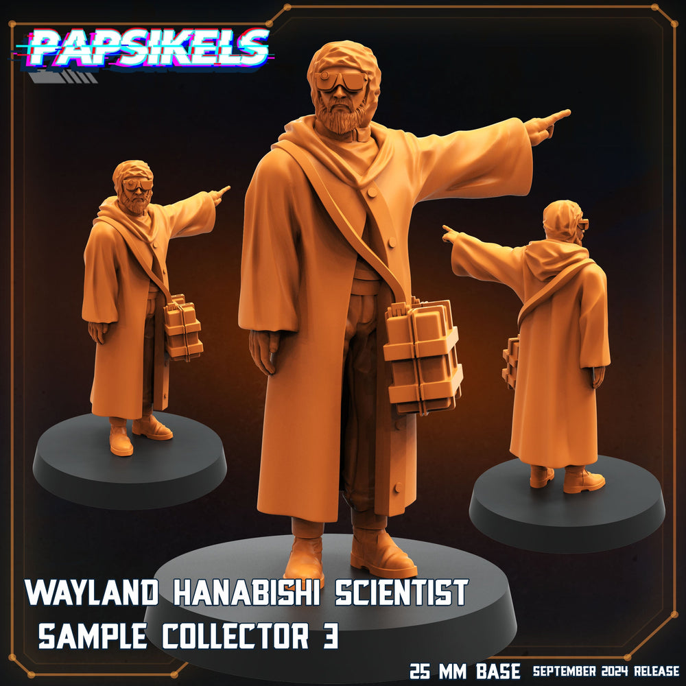 3D Printed Papsikels Wayland Hanabishi Scientist Sample Collectors Set SEPTEMBER 2024 SCIFI 28mm 32mm (Online Only)