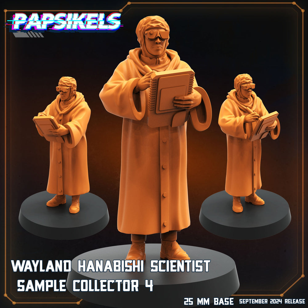 3D Printed Papsikels Wayland Hanabishi Scientist Sample Collectors Set SEPTEMBER 2024 SCIFI 28mm 32mm (Online Only)