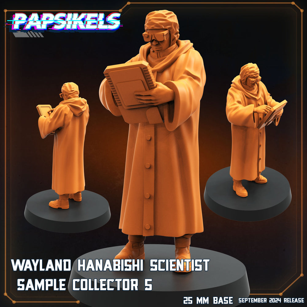 3D Printed Papsikels Wayland Hanabishi Scientist Sample Collectors Set SEPTEMBER 2024 SCIFI 28mm 32mm (Online Only)