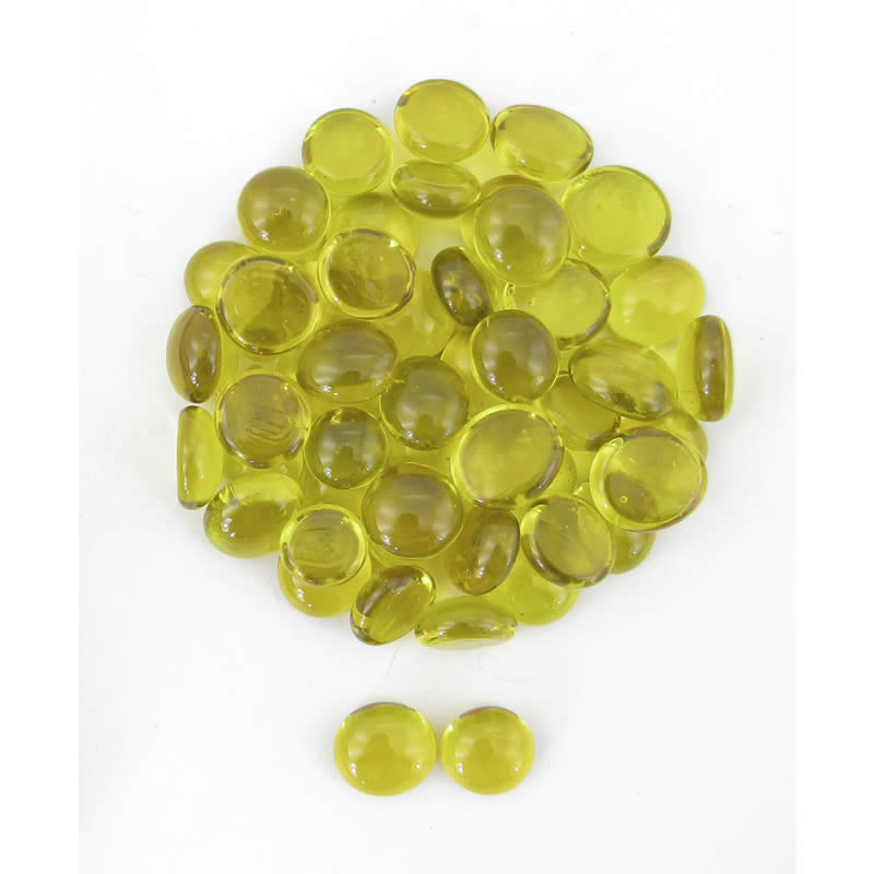 WCX01122 Crystal Yellow Gaming Stones 12 - 14mm (40 or More) Chessex (ONLINE ORDER ONLY)