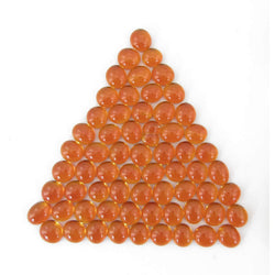 WCX01123 Crystal Orange Gaming Stones 12 - 14mm (40 or More) Chessex (ONLINE ORDER ONLY)