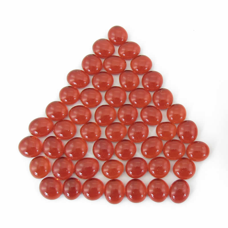 WCX01124 Crystal Red Gaming Stones 12 - 14mm (40 or More) Chessex (ONLINE ORDER ONLY)