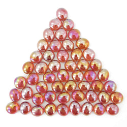 WCX01174 Crystal Red Iridized Gaming Stones 12 - 14mm (40 or More) Chessex (ONLINE ORDER ONLY)
