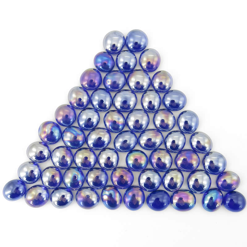 WCX01176 Crystal Dark Blue Iridized Gaming Stones 12 - 14mm (40 or More) (ONLINE ORDER ONLY)