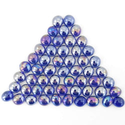 WCX01176 Crystal Dark Blue Iridized Gaming Stones 12 - 14mm (40 or More) (ONLINE ORDER ONLY)